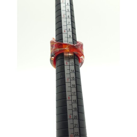 Vibrant Handmade Murano-Style Glass Ring – Bold & Unique Statement Jewelry - Picture 3 of 9